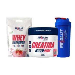 COMBO - CREATINA 300G + WHEY HIGH PROTEIN - GANHE UMA COQUETELEIRA DE BRINDE