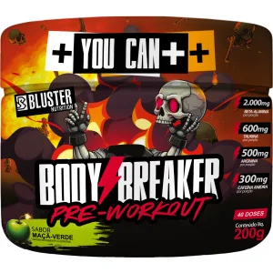 Pré-treino Body Breaker MAÇA VERDE - 200g
