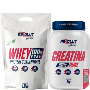 COMBO WHEY 1,8 KG + CREATINA 1 KG ABSOLUT NUTRITION